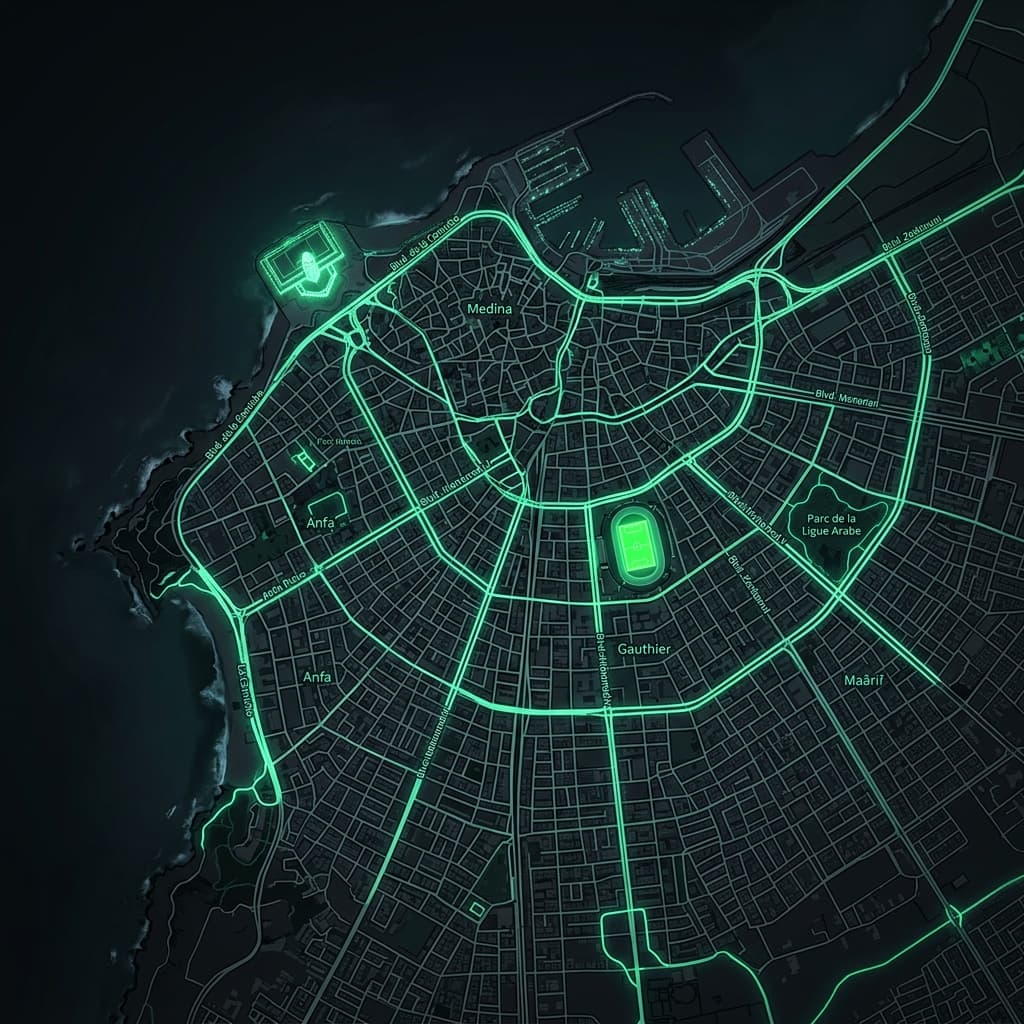 Map of Casablanca